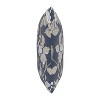 Chinois Floral Square Throw Pillow Navy - Skyline Furniture - 2 of 4