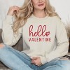 Simply Sage Market Women's Graphic Sweatshirt Hello Valentine Cursive - 2 of 3