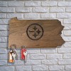 NFL Pittsburgh Steelers Wooden Magnetic Keyholder - 2 of 4
