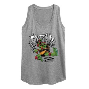 Women's - Teenage Mutant Ninja Turtles - Raphael Going In Loud Graphic Racerback Tank - 1 of 4