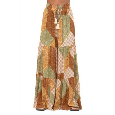 Women's Boho Mix Pants - Blue B