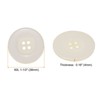 Unique Bargains Resin Round Flat 4-Hole DIY Craft Sewing Buttons 60L 1.5" 10 Pcs - 2 of 4