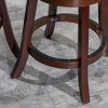 NicBex Dining Chairs Upholstered Chair Bar Height Chairs Slat Back Swivel Chair Fabric Seat for Kitchen - 3 of 4