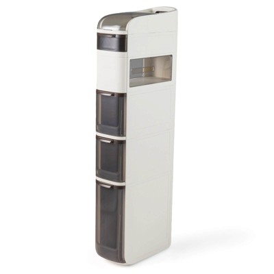 Costway 6-Tier Narrow Bathroom Storage Cabinet with Drawers Tissue Box Wheels for Kitchen