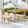 PAGED Set of 2 Patio Dining Chairs,Modern Outdoor Dining Chairs with water-resistant cushions,Armless Wood Chairs Suitable for Patio,Garden - 2 of 4