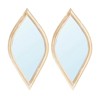 FONTOI 2PCS Retro Wall Mirror, Vanity Mirror, Decorative Mirror Wall Decor for Living Room, Cloakroom, Entryway, Antique Gold, 0.6"*9.5"*4.5" - 4 of 4