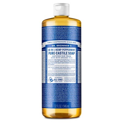 Dr. Bronner&#39;s 18-In-1 Hemp Pure-Castile Liquid Soap - Peppermint - 32 fl oz_8