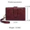 BEAFUP Women's Wallets - RFID Blocking PU Leather Wallet - Stylish Compact Bifold Design with Detachable Wrist Strap for Everyday Carry - 3 of 4