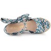 Allegra K Women's Floral Printed Slingback Wedge Sandals - 4 of 4