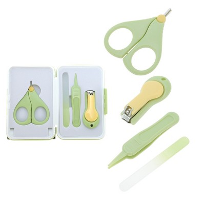 Unique Bargains Mini Suitcase Nail Clipper Kit 4-piece Set