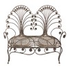 Design Toscano Grand Peacock Metal Garden Loveseat Bench - 2 of 4
