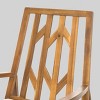 Nuna Acacia Wood Rocking Chair With Cushion - White - Christopher Knight Home - image 4 of 4