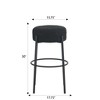 NicBex Set of 2 Bar Stools for Kitchen Island,Modern Counter Bar Stools with Support Legs,Bar Chairs for Dining Rooms,Kitchens Islands - 3 of 4