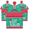 Big Dot of Happiness Elf Squad - Treat Box Party Favors - Kids Elf Christmas and Birthday Party Goodie Gable Boxes - Set of 12 - 2 of 4