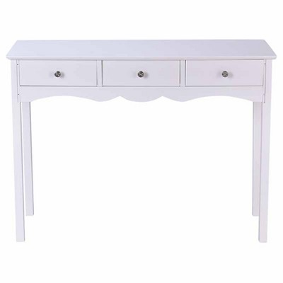 Tangkula 3-Drawer Console Table Hall table Side Table Desk Accent Table Entryway