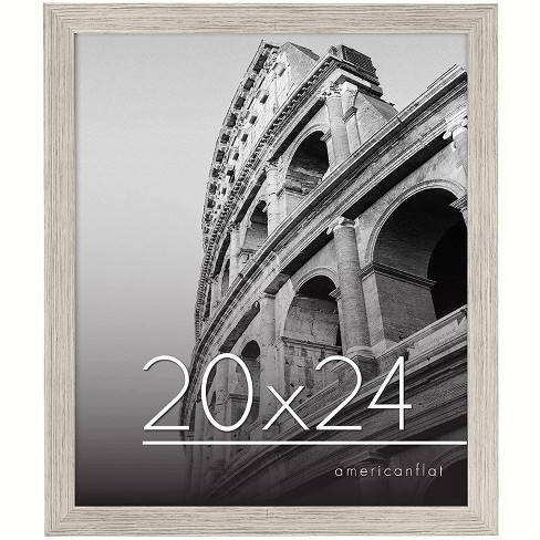 Americanflat 20x24 Poster Frame In Drift Wood With Polished Plexiglass ...