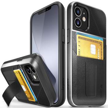 Vena Legacy Shockproof Protective Leather Wallet Minimalist Case with Kickstand for Apple iPhone 12 Mini
