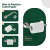 Cobbe Wall Mounted Brushed Nickel Bathroom Toiler Paper Holder, Double Post Pivoting Toilet Paper Roll Holder for Bathroom, SUS 304 Stainless Steel - 4 of 4