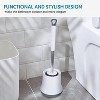 LunaLulinlk Toilet Brush Cleaner and Storage Set Bathroom Toilet Brush, White, 2-Pack - 3 of 4