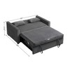 Runesay 3-in-1 Multi-Functional Corduroy Sleeper Couch Pull-Out Bed with Pillows - 3 of 4