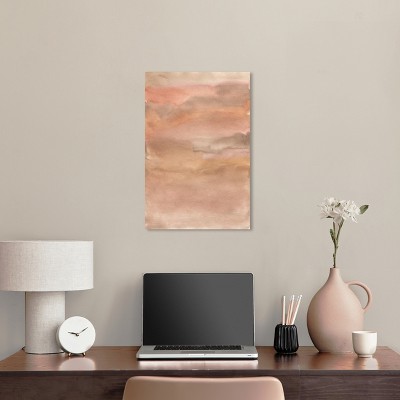 Sienna Pigments Blend Boho Abstract Canvas Wall Art, 16" x 24"
