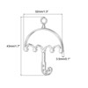 Unique Bargains DIY Crafts Earrings Necklace Bracelet Making Alloy Open Back Umbrella Bezel Pendants 10 Pcs - 2 of 4