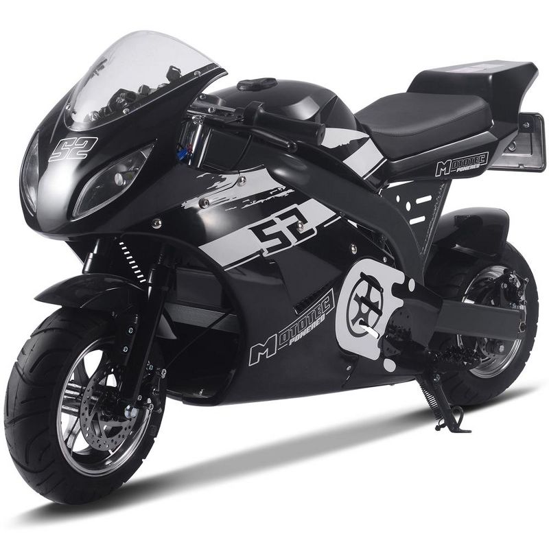 MotoTec 1000w 48v Electric Superbike Black, 1 of 8