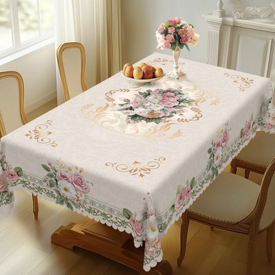 3Pcs Flower Retirement Tablecloths Happy Retirement Party Decorations...