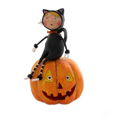 Cat and Jack Halloween Lori Mitchell Figurine