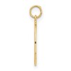 Black Bow Jewelry 14k Yellow Gold Antiqued Compass Charm or Pendant, 14mm (9/16 Inch) - 2 of 4
