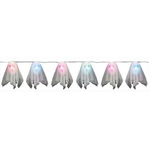 Sunstar Ghosts Light  String Halloween Decoration - 63 in x 11 in - White - 1 of 1