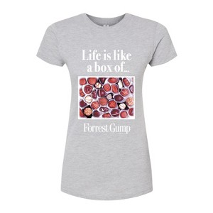 Women's - Forrest Gump - Life Is Like A Box Of Chocolates Fitted Graphic T-Shirt - 1 of 3