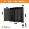 ORRD Metal Wall-Mounted Tool Cabinet, 2 Locking Doors with Adjustable Shelf & Drawer, Garage Storage for Warehouse/Office - 2 of 4