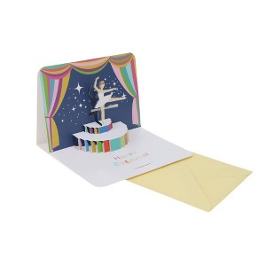 Unique Bargains Greeting Card Assorted Color 5.9"x5.9"x0.4" 1Pc - 1 of 3