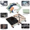 Whisen 4-Piece ABS Luggage Set with 20"/28” Suitcases, Duffel Bag and Toiletry Bag, Front-Opening Panel, USB - 3 of 4