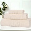 Zero Twist Waffle Textured Cotton Medium Weight Towel Set by Blue Nile Mills - 2 of 4
