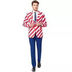 Oppo Suits United Stripes Suit Adult Costume, 50