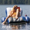 Intex 26377EH  32ft x 16ft x 52in Ultra XTR Frame Above Ground Rectangular Swimming Pool Set with 2 Inflatable Recliner Lounge Chairs and Cooler Float - 4 of 4