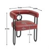 CAVINAS Contemporary Chenille Accent Chair with Sturdy Metal Frame,1PC/2PCS Arm Chair for Living Room,Apartment - 3 of 4