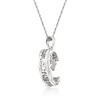 Ross-Simons Diamond-Accented "Love You To The Moon and Back" Moon and Star Pendant Necklace in Sterling Silver - 3 of 4