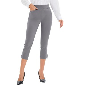 Clearlove Pants for Women Casual Summer Pull On Yoga Dress Work Jeggings Athletic Golf Crop Pants with Pockets - 1 of 4