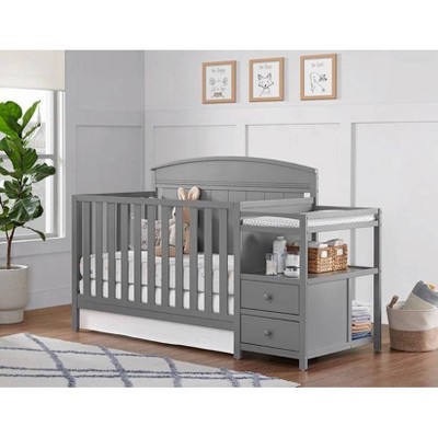 Oxford Baby Pearson Crib and Changer - Dove Gray