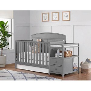 Oxford Baby Pearson Crib and Changer - Dove Gray - 1 of 4