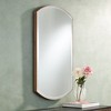 Noble Park Arch Rectangular Vanity Wall Mirror Farmhouse Rustic Beveled Edge Distressed Gold Frame 24" Wide for Bathroom Bedroom Living Room House - 2 of 4