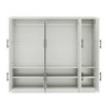 Keloyid White Wood 78.75 in. Armoire with 10 Doors - 3 of 4