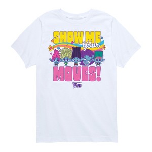Boys' - Trolls - Show Me Your Moves Branch and Brothers Short Sleeve Graphic T-Shirt - 1 of 4