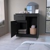 NicBex 2-Door 1-Drawer Dresser Spacious Storage Compartment & Drawer for Clothing/Linens, Durable Wood with Stylish Handles, Ideal for Bedroom - 4 of 4