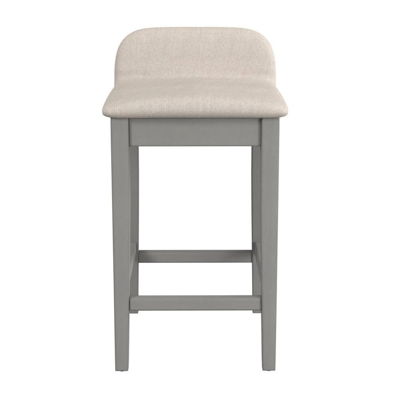 26.25&#34; Maydena Non Swivel Counter Height Barstool Beige - Hillsdale Furniture, 5 of 14