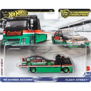 Hot Wheels 1996 Honda Accord & Fleet Street Team Transport Premium - 1 of 4