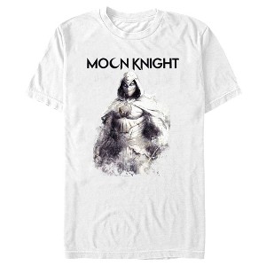 Men's Marvel: Moon Knight Watercolor Portrait T-Shirt - 1 of 4